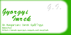 gyorgyi imrek business card
